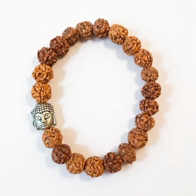Pulsera Rudraksha con Buda