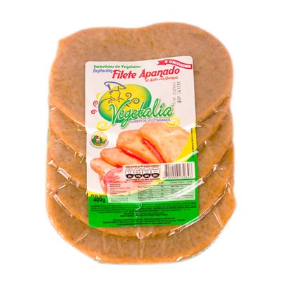 Filete Apanado al Ajillo Vegano, Carnes Vegetariana Vegana, Proteína Vegetal, Carnes Veganas, Mundo Ecovital