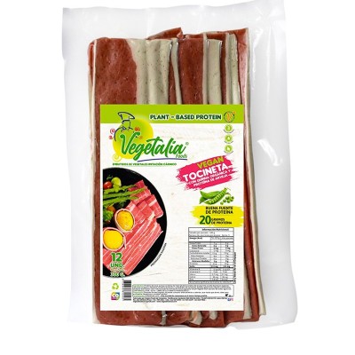 Tocineta Vegana, Carnes Vegetariana Vegana, Proteína Vegetal, Carnes Veganas, Mundo Ecovital